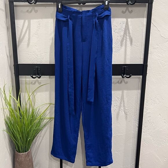 Forever 21 high rise trousers, royal blue, size small - Picture 1 of 12